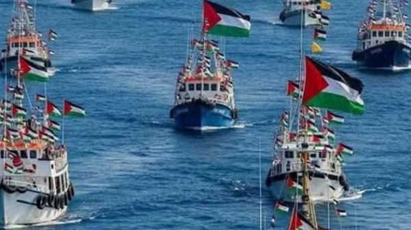 'أسطول الصمود العالمي' يُبحر من برشلونة