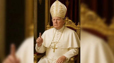 أثارت ردود أفعال.. ترامب ينشر صورة بزي بابا الفاتيكان