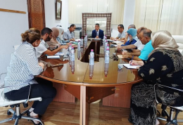 **متابعة جهوية  لنسق تقدم اشغال التهيئة والتجديد لقسم التوليد  الدكتور رشيد التراس لطب النساء والتوليد ببنزرت  .