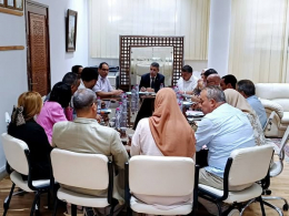 **لدى تراسه اعمال اللجنة الجهوية المكلفة بتسريع إنجاز عدد من المشاريع العمومية التربوية والجامعية  المعطلة :