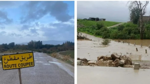 جندوبة : انقطاع الطريق الرابطة بين وادي مليز و الدخايلية